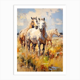Horses Painting In Andes, Chile 2 Art Print