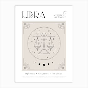 Libra Zodiac 1 Art Print