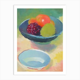 Loganberry Bowl Of fruit Art Print