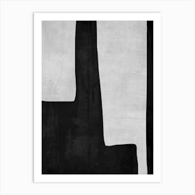 Abstract Min B And W A Art Print