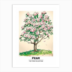 Pear Tree Storybook Illustration 3 Poster Art Print