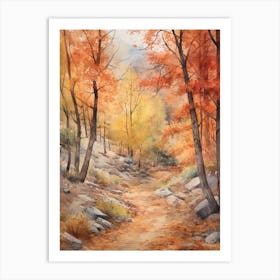 Autumn Forest Landscape The Ziarat Juniper Forest Pakistan Art Print