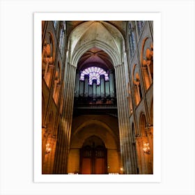 Old Cathedral Of Notre Dame (Paris Series) Art Print