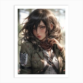 Mikasa Ackerman Attack On Titan 9 Art Print