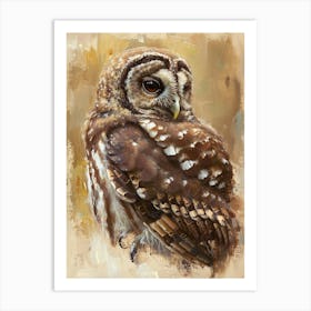 Spotted Owl Painting 1 Art Print