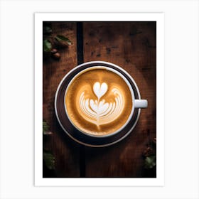 Coffee Latte Art 2 Art Print