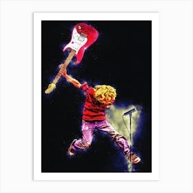Spirit Of Kurt Cobain Jump Art Print