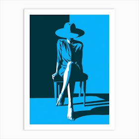 Woman In A Hat 1 Art Print