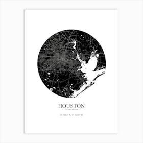 Houston Art Print