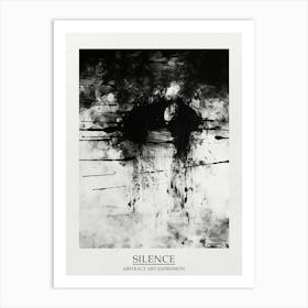 Silence Abstract Black And White 15 Poster Art Print