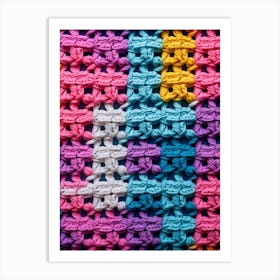 Modern Crochet Close Up Art Print