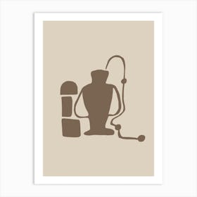 Jug Of Water Drawing Art Print