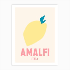 Amalfi, Italy, Graphic Style Poster 5 Art Print