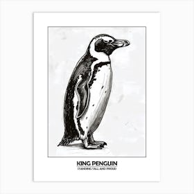 Penguin Standing Tall And Proud Poster 2 Art Print