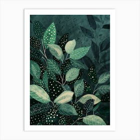 Green Leaves Art Print