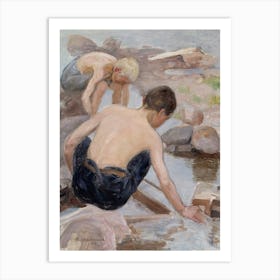 Two Boys On The Shore (1922), Pekka Halonen Art Print