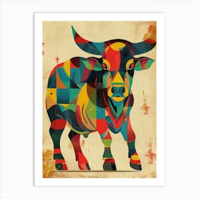 Bull Canvas Art Art Print