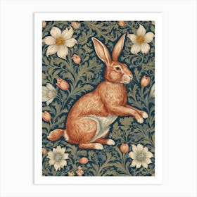 william morris rabbit art print 11 Art Print