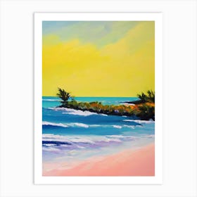 Long Bay Beach, Turks And Caicos Bright Abstract Art Print