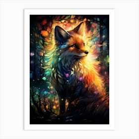 Fox In The Forest Art Print