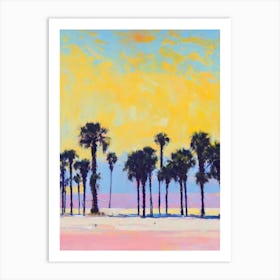 Long Beach, California Bright Abstract Art Print