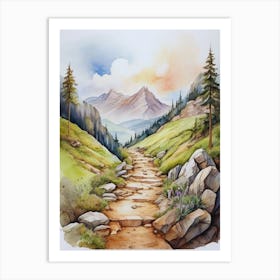 Path To The Mountains.12 Art Print