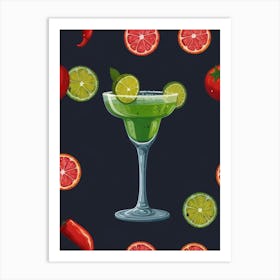 Margarita Cocktail 1 Art Print