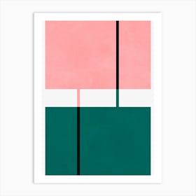 Colorful geometric shapes 6 Art Print