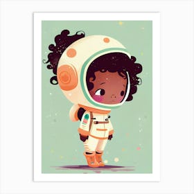 girl astronaut  Art Print