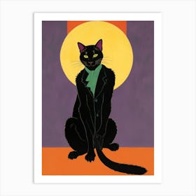 Black Cat Art Print