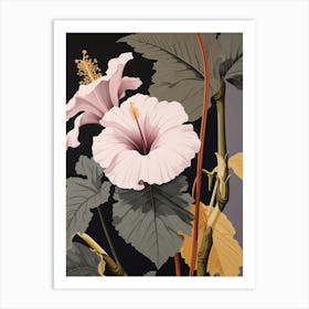 Flower Illustration Hibiscus 3 Art Print