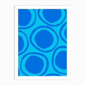 Blue Circles 2 Art Print