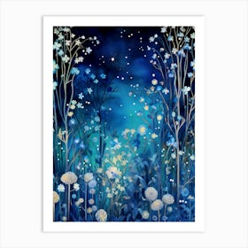 fantasy wildflowers Art Print