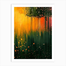 Abstract Of Trees Art Print