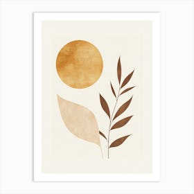 Sun And Leaves 16 Art Print