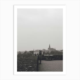 Stranger Over Looking Prague Art Print