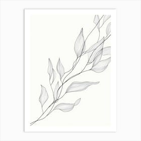 Leaves Abstract Art Print