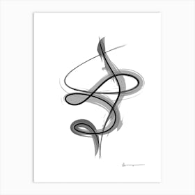 Spiral Strokes 10 Art Print