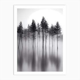 Misty Forest Art Print