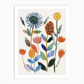 Painted Florals Prairie Clover 1 Art Print