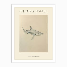 Dogfish Shark Vintage Illustration 5 Poster Art Print