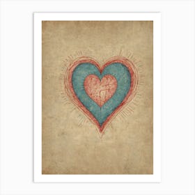 Heart Of Love 15 Art Print