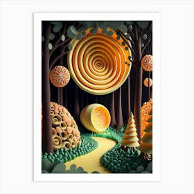 Candie forest Art Print