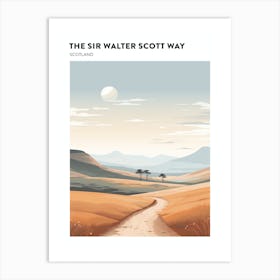 The Sir Walter Scott Way Scotland 2 Hiking Trail Landscape Poster Art Print