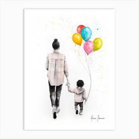 A Beautiful Day Together Art Print