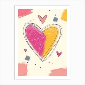 Heart Painting Art Print