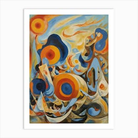 Abstract Painting The Color of Silence Art Print