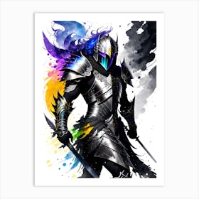 Knight In Armor 1 Art Print