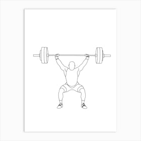 Barbell Squat 2 Affiche