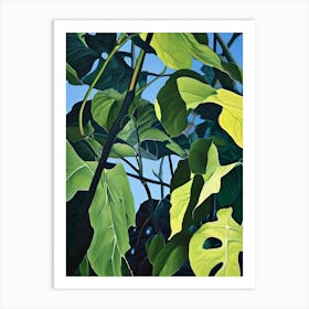 Monster Leaves 1 Art Print